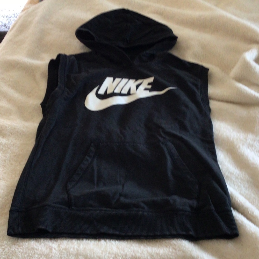 Nike Black Hoodie with White Logo